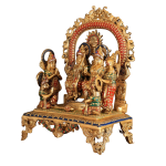 Brass Ram Darbar Stonework Complete Family 16 Inch - Temple Art | Jaipurio